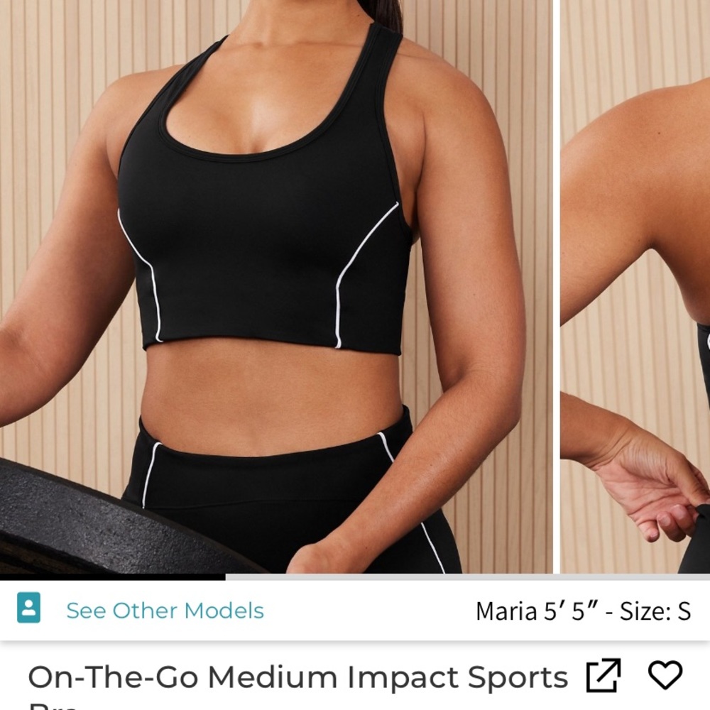 Fabletics On-the-Go Medium Impact Sports Bra - Picture 3 of 8